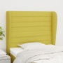 Headboard with green fabric ears 103x23x118/128 cm by vidaXL, Headboards and footboards - Ref: Foro24-3118093, Price: 79,41 €...