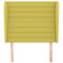 Headboard with green fabric ears 103x23x118/128 cm by vidaXL, Headboards and footboards - Ref: Foro24-3118093, Price: 79,41 €...