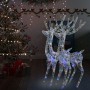 Christmas reindeer acrylic 250 LED 2 pcs multicolor 180 cm by vidaXL, Christmas lights - Ref: Foro24-3154363, Price: 334,08 €...