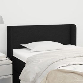 Black fabric headboard 93x16x78/88 cm by vidaXL, Headboards and footboards - Ref: Foro24-3118472, Price: 48,99 €, Discount: %