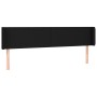 Black fabric headboard 163x16x78/88 cm by vidaXL, Headboards and footboards - Ref: Foro24-3118496, Price: 70,29 €, Discount: %