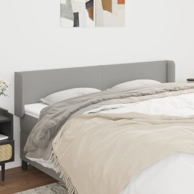 Cabecero de tela gris claro 183x16x78/88 cm de vidaXL, Cabeceros y pies de cama - Ref: Foro24-3118502, Precio: 84,99 €, Descu...