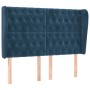 Headboard with dark blue velvet ears 147x23x118/128 cm by vidaXL, Headboards and footboards - Ref: Foro24-3118344, Price: 159...