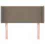 Taupe gray fabric headboard 103x16x78/88 cm by vidaXL, Headboards and footboards - Ref: Foro24-3118482, Price: 55,76 €, Disco...