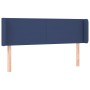 Blue fabric headboard 147x16x78/88 cm by vidaXL, Headboards and footboards - Ref: Foro24-3118492, Price: 64,54 €, Discount: %