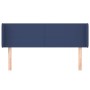 Blue fabric headboard 147x16x78/88 cm by vidaXL, Headboards and footboards - Ref: Foro24-3118492, Price: 64,54 €, Discount: %