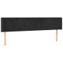 Black velvet headboard 203x16x78/88 cm by vidaXL, Headboards and footboards - Ref: Foro24-3118556, Price: 75,99 €, Discount: %