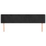 Black velvet headboard 203x16x78/88 cm by vidaXL, Headboards and footboards - Ref: Foro24-3118556, Price: 75,99 €, Discount: %