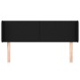 Black fabric headboard 147x16x78/88 cm by vidaXL, Headboards and footboards - Ref: Foro24-3118488, Price: 71,16 €, Discount: %