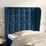 Headboard with dark blue velvet ears 83x23x118/128 cm by vidaXL, Headboards and footboards - Ref: Foro24-3118424, Price: 84,8...