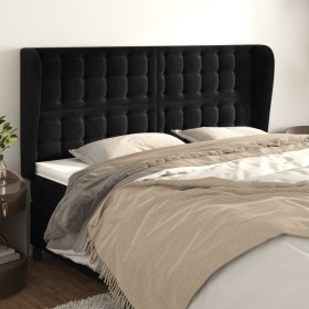 Headboard with black velvet ears 203x23x118/128 cm by vidaXL, Headboards and footboards - Ref: Foro24-3118458, Price: 145,74 ...