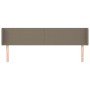 Taupe gray fabric headboard 163x16x78/88 cm by vidaXL, Headboards and footboards - Ref: Foro24-3118498, Price: 71,80 €, Disco...