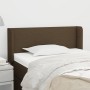 Dark brown fabric headboard 83x16x78/88 cm by vidaXL, Headboards and footboards - Ref: Foro24-3118465, Price: 44,44 €, Discou...