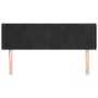 Black velvet headboard 147x16x78/88 cm by vidaXL, Headboards and footboards - Ref: Foro24-3118538, Price: 71,32 €, Discount: %