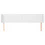 Cabecero de cuero sintético blanco 183x16x78/88 cm de vidaXL, Cabeceros y pies de cama - Ref: Foro24-3118591, Precio: 78,50 €...