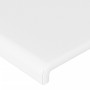 Cabecero de cuero sintético blanco 183x16x78/88 cm de vidaXL, Cabeceros y pies de cama - Ref: Foro24-3118591, Precio: 78,50 €...