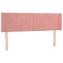 Cabecero de terciopelo rosa 147x16x78/88 cm de vidaXL, Cabeceros y pies de cama - Ref: Foro24-3118541, Precio: 67,11 €, Descu...