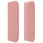 Cabecero de terciopelo rosa 147x16x78/88 cm de vidaXL, Cabeceros y pies de cama - Ref: Foro24-3118541, Precio: 67,11 €, Descu...