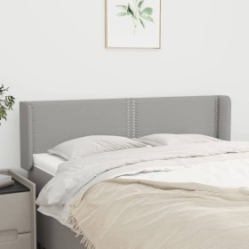 Light gray fabric headboard 147x16x78/88 cm by vidaXL, Headboards and footboards - Ref: Foro24-3118626, Price: 85,22 €, Disco...