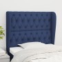 Headboard with blue fabric ears 103x23x118/128 cm by vidaXL, Headboards and footboards - Ref: Foro24-3118288, Price: 98,77 €,...