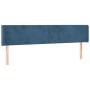 Cabecero de terciopelo azul oscuro 203x16x78/88 cm de vidaXL, Cabeceros y pies de cama - Ref: Foro24-3118558, Precio: 75,00 €...