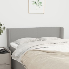 Cabecero de tela gris claro 147x16x78/88 cm de vidaXL, Cabeceros y pies de cama - Ref: Foro24-3118486, Precio: 79,99 €, Descu...