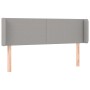 Light gray fabric headboard 147x16x78/88 cm by vidaXL, Headboards and footboards - Ref: Foro24-3118486, Price: 79,10 €, Disco...