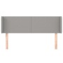 Light gray fabric headboard 147x16x78/88 cm by vidaXL, Headboards and footboards - Ref: Foro24-3118486, Price: 79,10 €, Disco...