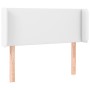 Cabecero de cuero sintético blanco 103x16x78/88 cm de vidaXL, Cabeceros y pies de cama - Ref: Foro24-3118573, Precio: 49,86 €...