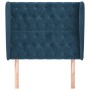 Headboard with dark blue velvet ears 103x23x118/128 cm by vidaXL, Headboards and footboards - Ref: Foro24-3118338, Price: 104...