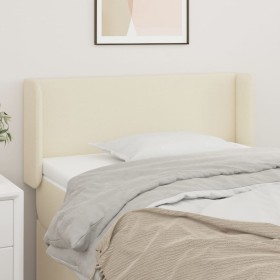 Cream synthetic leather headboard 93x16x78/88 cm by vidaXL, Headboards and footboards - Ref: Foro24-3118568, Price: 45,99 €, ...