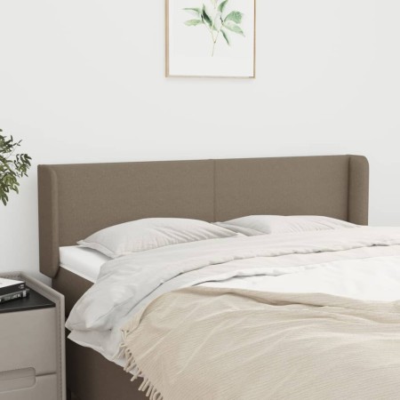 Cabecero de tela gris taupe 147x16x78/88 cm de vidaXL, Cabeceros y pies de cama - Ref: Foro24-3118490, Precio: 69,99 €, Descu...