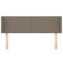 Taupe gray fabric headboard 147x16x78/88 cm by vidaXL, Headboards and footboards - Ref: Foro24-3118490, Price: 69,99 €, Disco...