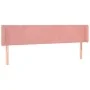 Pink velvet headboard 183x16x78/88 cm by vidaXL, Headboards and footboards - Ref: Foro24-3118553, Price: 74,63 €, Discount: %