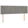 Light gray velvet headboard 147x16x78/88 cm by vidaXL, Headboards and footboards - Ref: Foro24-3118536, Price: 67,99 €, Disco...