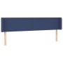 Blue fabric headboard 163x16x78/88 cm by vidaXL, Headboards and footboards - Ref: Foro24-3118500, Price: 66,99 €, Discount: %