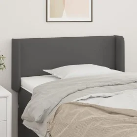 Cabecero de cuero sintético gris 103x16x78/88 cm de vidaXL, Cabeceros y pies de cama - Ref: Foro24-3118576, Precio: 41,84 €, ...
