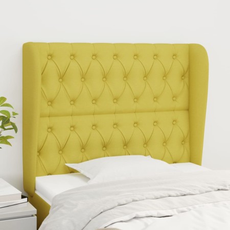 Headboard with green fabric ears 103x23x118/128 cm by vidaXL, Headboards and footboards - Ref: Foro24-3118289, Price: 84,99 €...