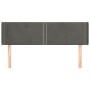 Dark gray velvet headboard 147x16x78/88 cm by vidaXL, Headboards and footboards - Ref: Foro24-3118677, Price: 63,66 €, Discou...