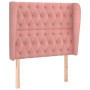 Headboard with pink velvet ears 103x23x118/128 cm by vidaXL, Headboards and footboards - Ref: Foro24-3118339, Price: 103,68 €...