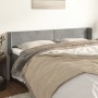 Cabecero de terciopelo gris claro 183x16x78/88 cm de vidaXL, Cabeceros y pies de cama - Ref: Foro24-3118548, Precio: 75,59 €,...