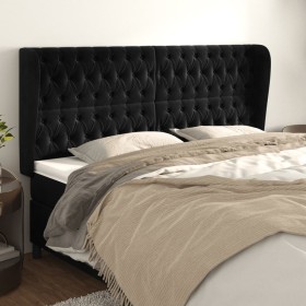 Headboard with black velvet ears 203x23x118/128 cm by vidaXL, Headboards and footboards - Ref: Foro24-3118360, Price: 178,99 ...