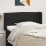 Cabecero de cuero sintético negro 103x16x78/88 cm de vidaXL, Cabeceros y pies de cama - Ref: Foro24-3118712, Precio: 50,36 €,...