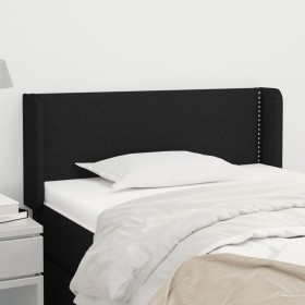 Black fabric headboard 93x16x78/88 cm by vidaXL, Headboards and footboards - Ref: Foro24-3118612, Price: 50,99 €, Discount: %