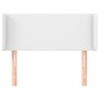 Cabecero de cuero sintético blanco 93x16x78/88 cm de vidaXL, Cabeceros y pies de cama - Ref: Foro24-3118567, Precio: 49,76 €,...