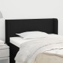 Black fabric headboard 103x16x78/88 cm by vidaXL, Headboards and footboards - Ref: Foro24-3118480, Price: 51,50 €, Discount: %