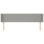 Cabecero de tela gris claro 163x16x78/88 cm de vidaXL, Cabeceros y pies de cama - Ref: Foro24-3118494, Precio: 77,88 €, Descu...