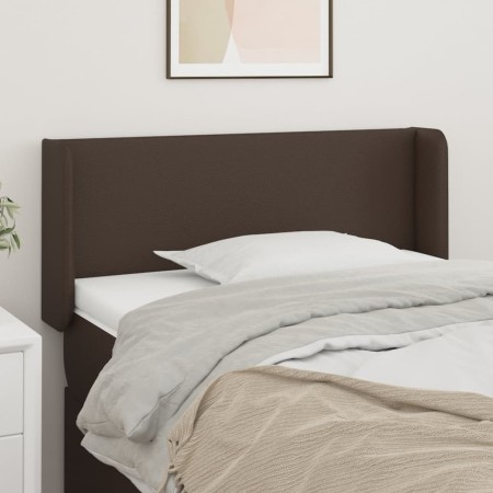 Brown synthetic leather headboard 93x16x78/88 cm by vidaXL, Headboards and footboards - Ref: Foro24-3118569, Price: 47,99 €, ...