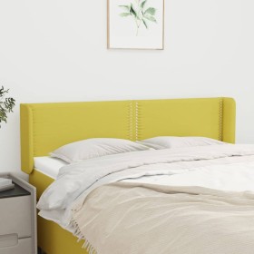 Green fabric headboard 147x16x78/88 cm by vidaXL, Headboards and footboards - Ref: Foro24-3118633, Price: 48,99 €, Discount: %