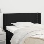 Black fabric headboard 83x16x78/88 cm by vidaXL, Headboards and footboards - Ref: Foro24-3118604, Price: 49,08 €, Discount: %